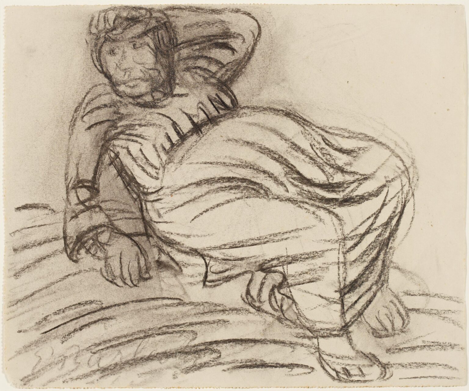 Liegendes Weib - Ernst Barlach 