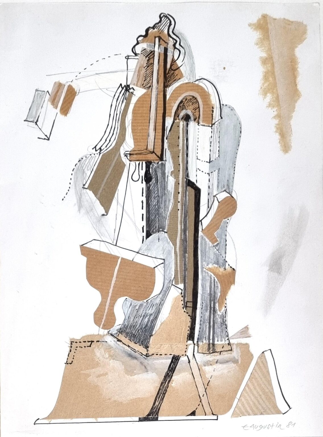 Kubistische Komposition - Edgar Augustin 