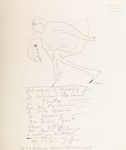 1 Kratzfuss / 3.11.66 - Horst Janssen 