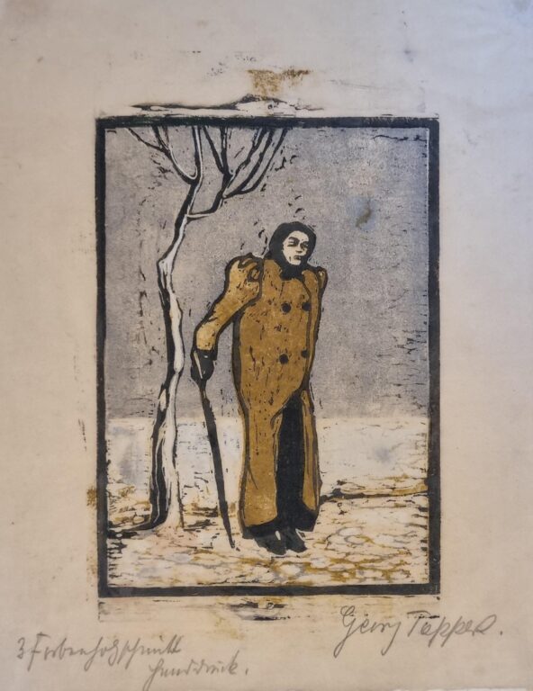 Vagabundin – Alte Frau unterm Baum - Georg Tappert 