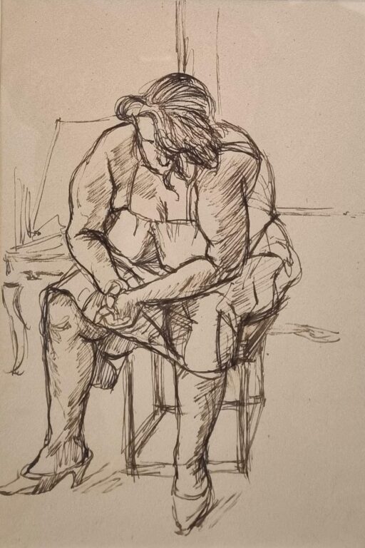 Sitzende Frau - Georg Tappert 