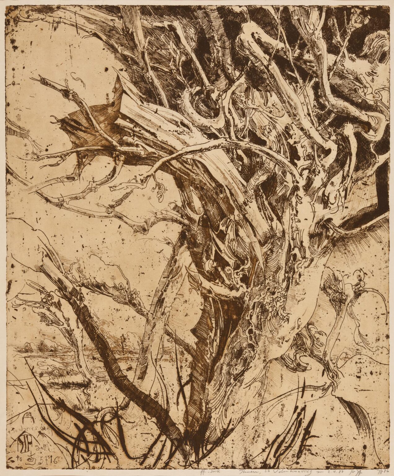 Laokoon / 5.7.86 - Horst Janssen 