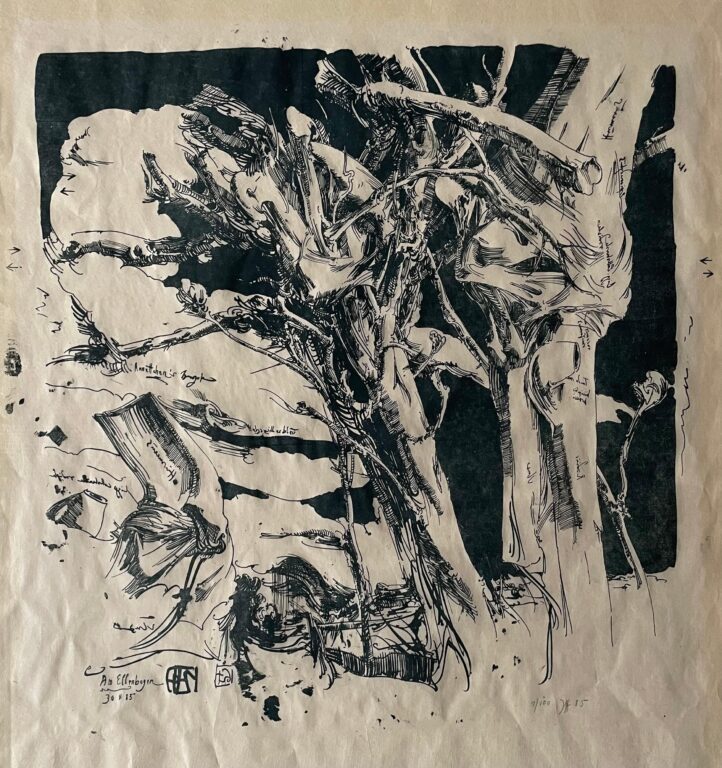 Am Ellenbogen / 30.11.85 - Horst Janssen 