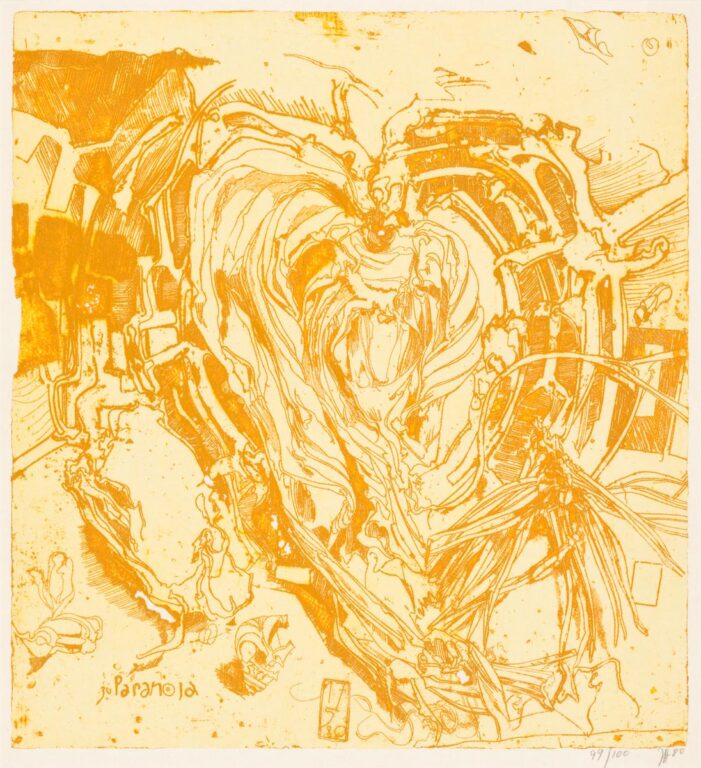 zu Paranoia (Zwiebel) / 17.5.80 - Horst Janssen 