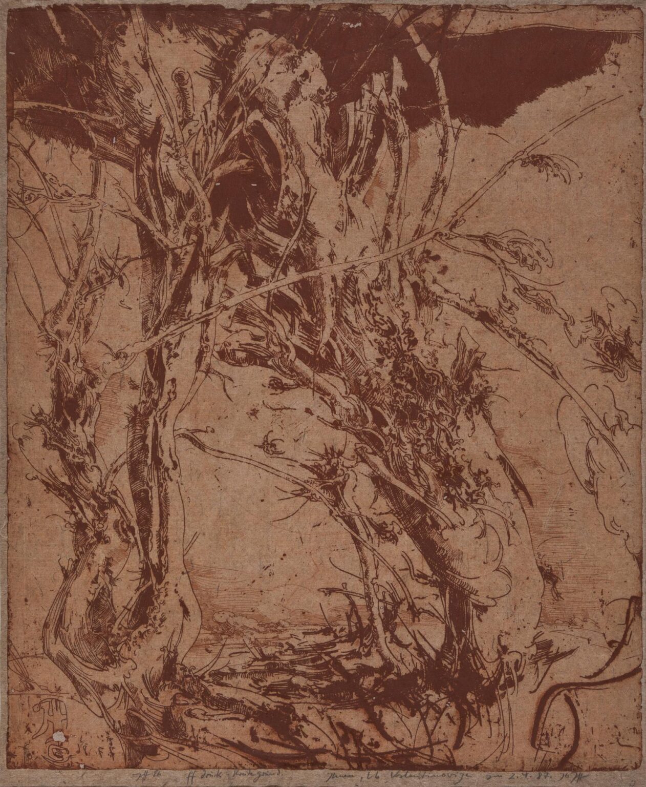 Laokoon / 7.7.86 - Horst Janssen 