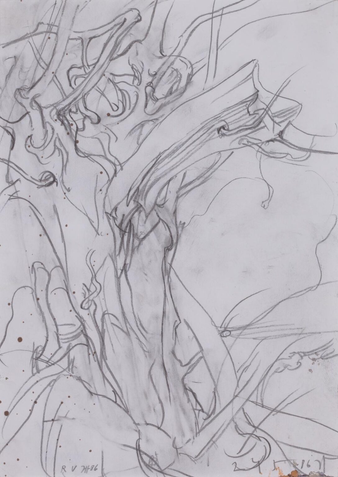 B&auml;ume / 24.5.86 - Horst Janssen 