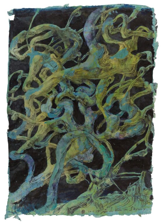 In der Nähe von Savery / 12.2.87 - Horst Janssen 