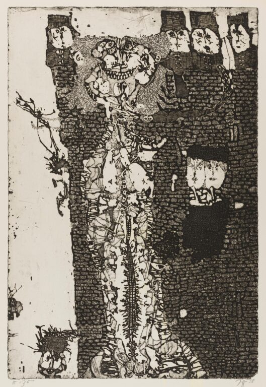 An der Mauer - Horst Janssen 