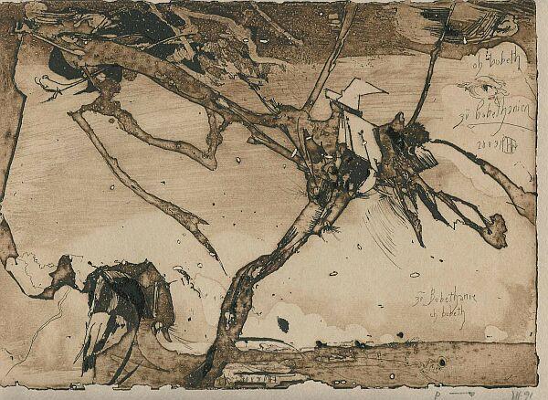 oh bobeth zu bobethanien / 28.8.91 - Horst Janssen 