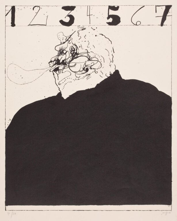 1234567 (Selbstbildnis) - Horst Janssen 