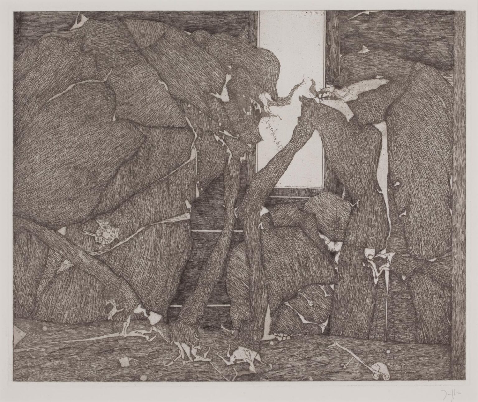 Langenhorner Obristen / 4.10.64 - Horst Janssen 