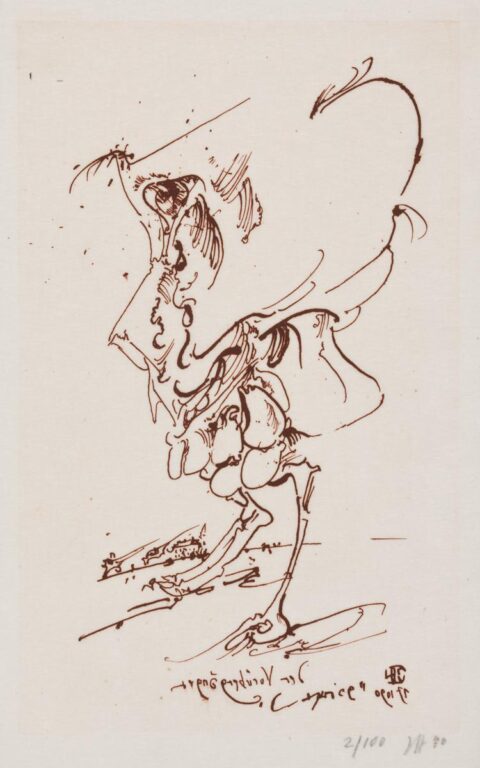 Der Vorübergänger / 17.10.90 - Horst Janssen 