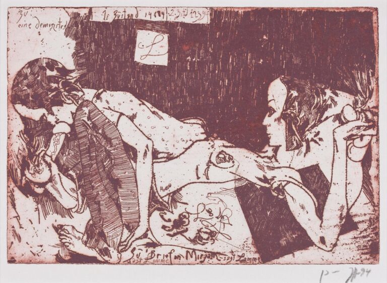 Zu „Brief an Mirjam“ – sagt Lamme - Horst Janssen 