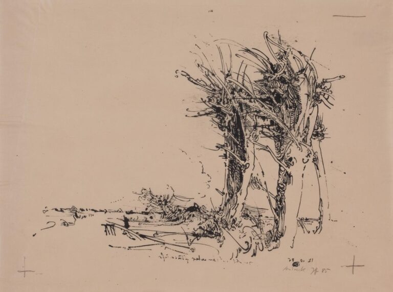 Flussufer / 12.10.85 - Horst Janssen 