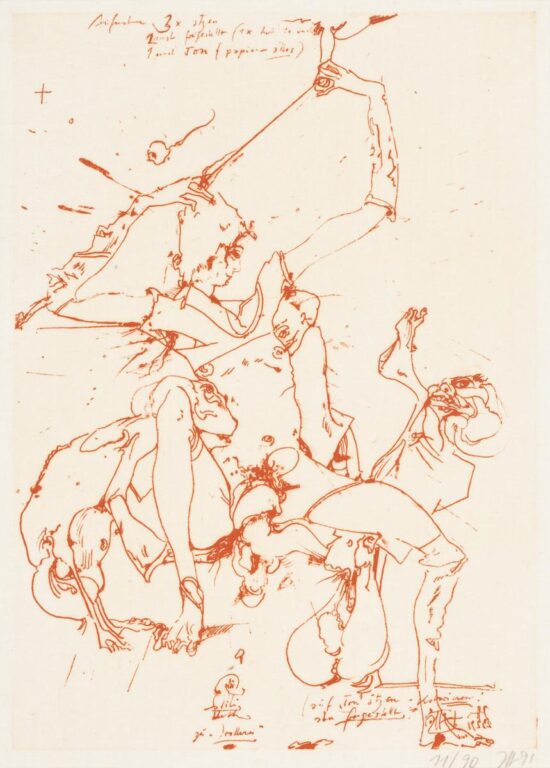 Solidi bobeth zu „Drollerei“ / 23.2.91 - Horst Janssen 