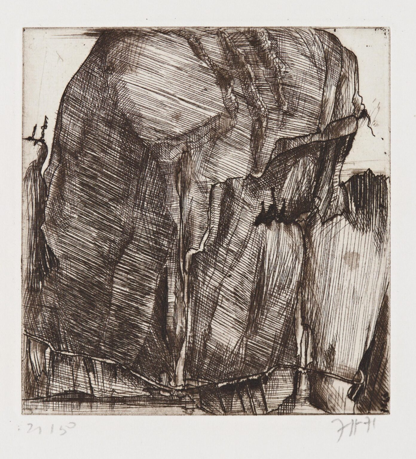 Kleiner Felsen - Horst Janssen 