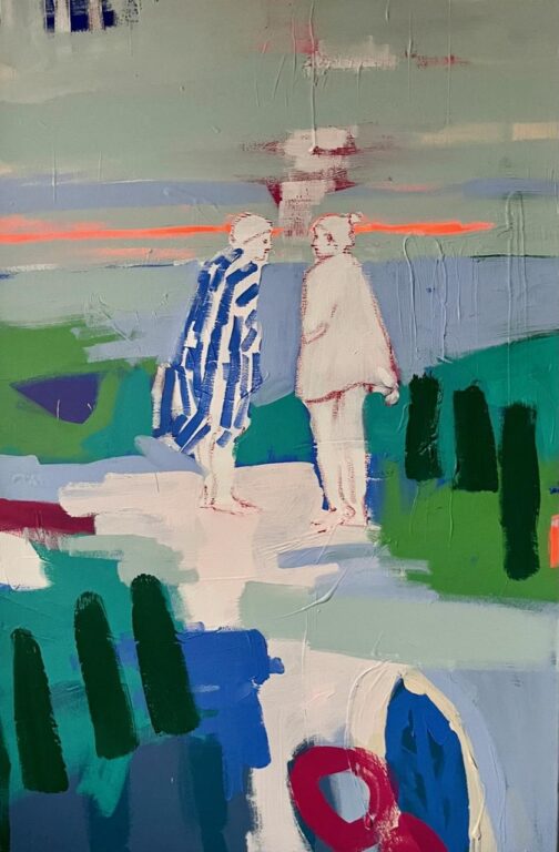 Die Badenden- der Kälte zum Trotz - Anja Nürnberg 