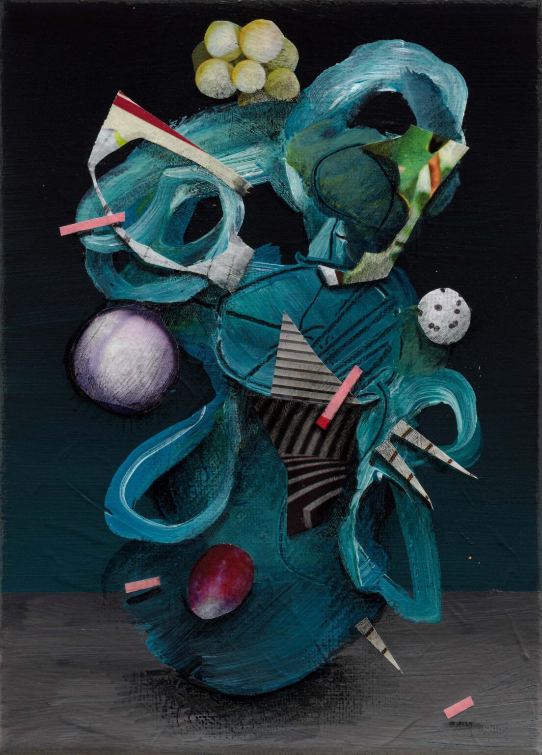 Stillleben mit Weintraube - Johanna Flammer 