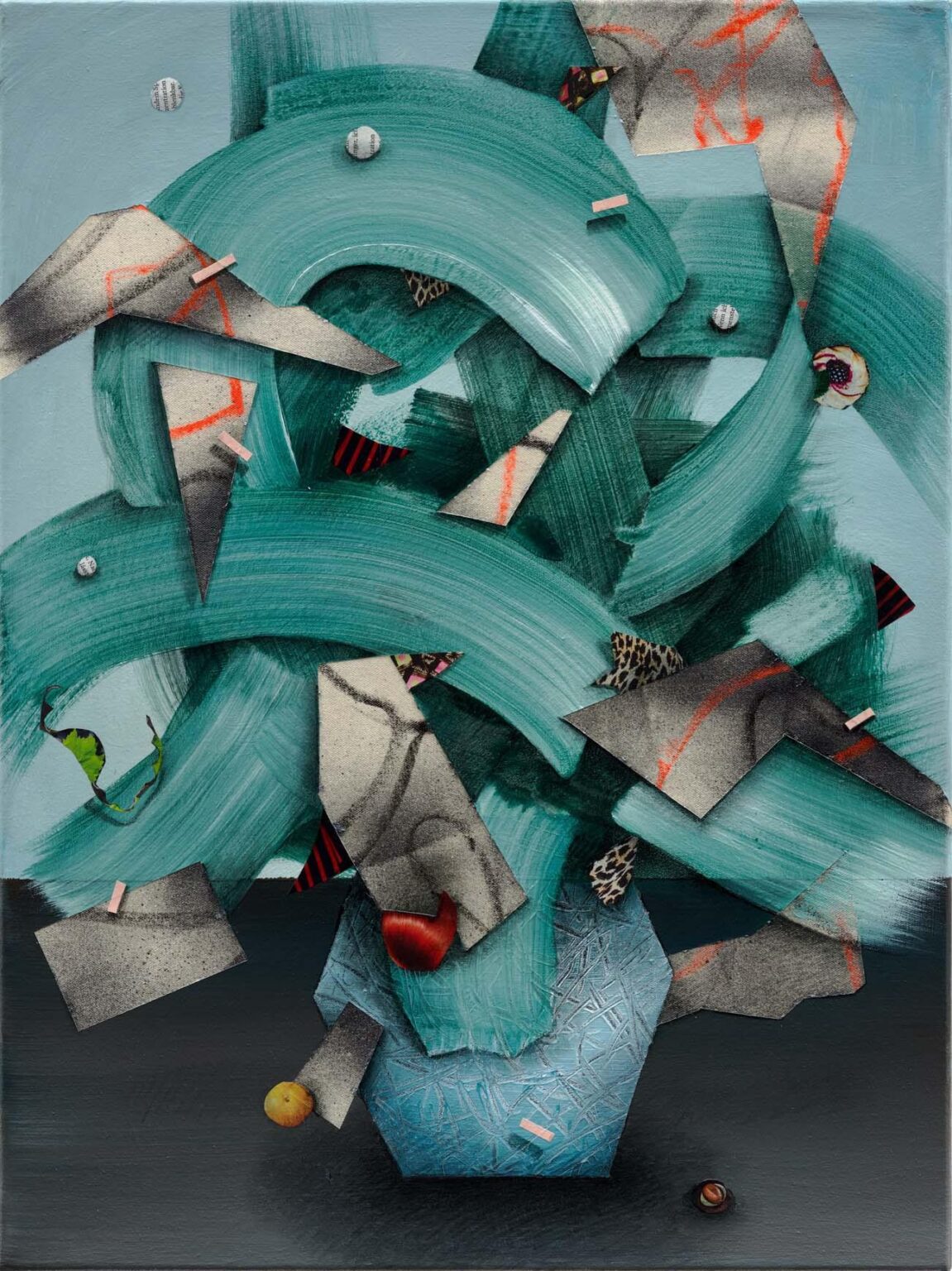 Stillleben mit Orange - Johanna Flammer 