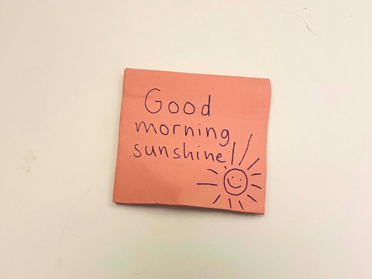 Post It rosa – Good Morning sunshine - Jessi Strixner 