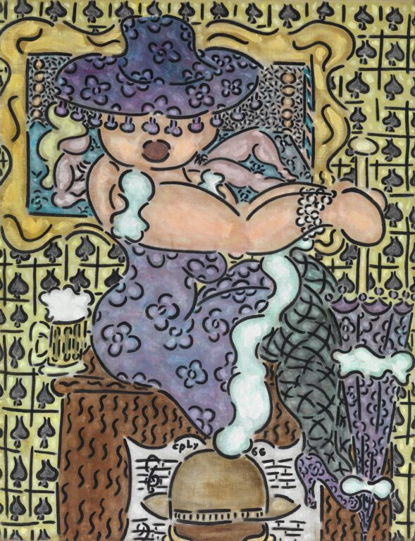 And watching his luck was his light-o-love, the lady that’s known as Lou - William N. Copley Gunter Lepkowski