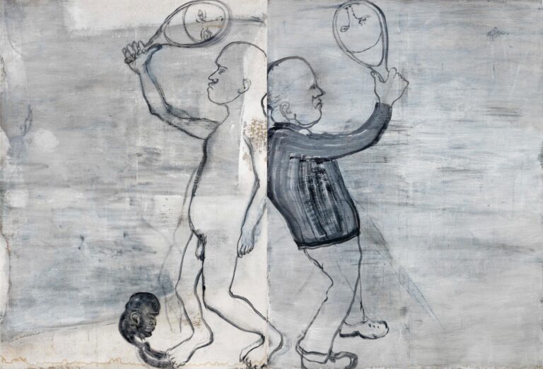 Zwei Zwillinge mit Spiegeln - Gustav Kluge Jens Kunath, Ekta-Hinweis: Tiff, Import: jpg, file size: high resolution (5888 x 8643 px)