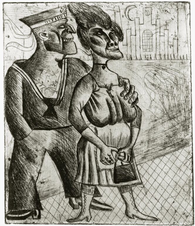 Matrose und Mädchen - Otto Dix Import: jpg, file size: high resolution (2610 x 2259 px)