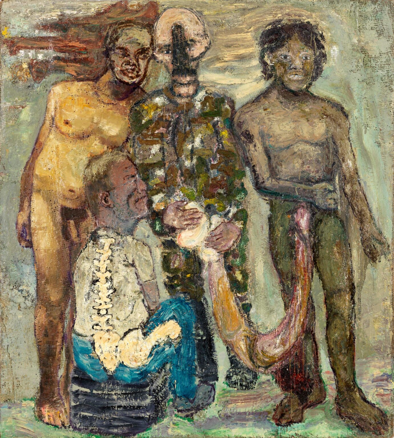 Vier M&auml;nner - Gustav Kluge Jens Kunath, Ekta-Hinweis: Tiff, Import: jpg, file size: high resolution (5160 x 4638 px)