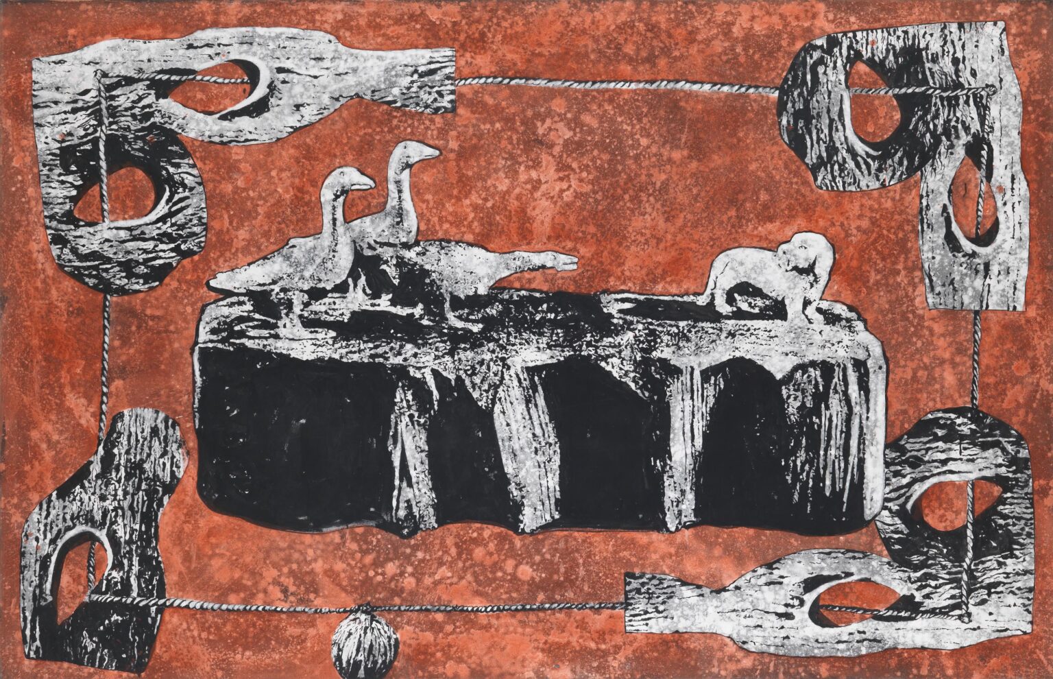 Drei G&auml;nse ein Hund - Hans Peter Adamski Lea Gryze