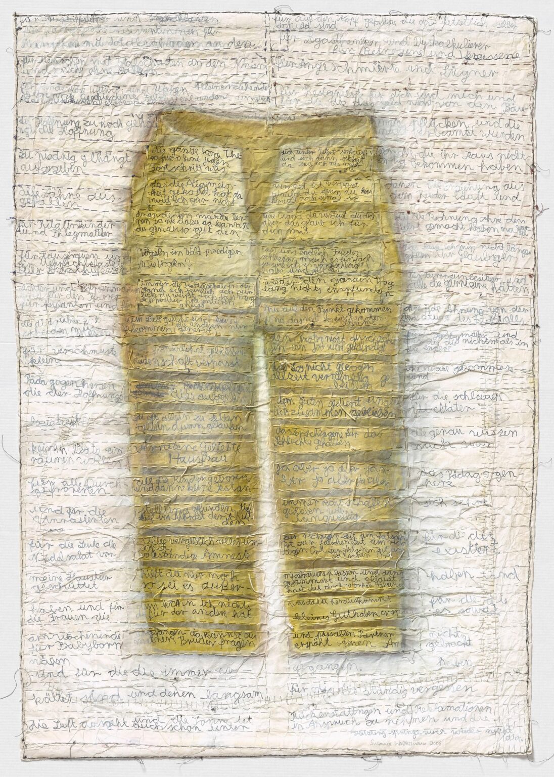 Hose des Scheiterns (linkes Bein) und des Versagens (rechtes Bein) - Susanne Waltermann J&ouml;rg von Bruchhausen