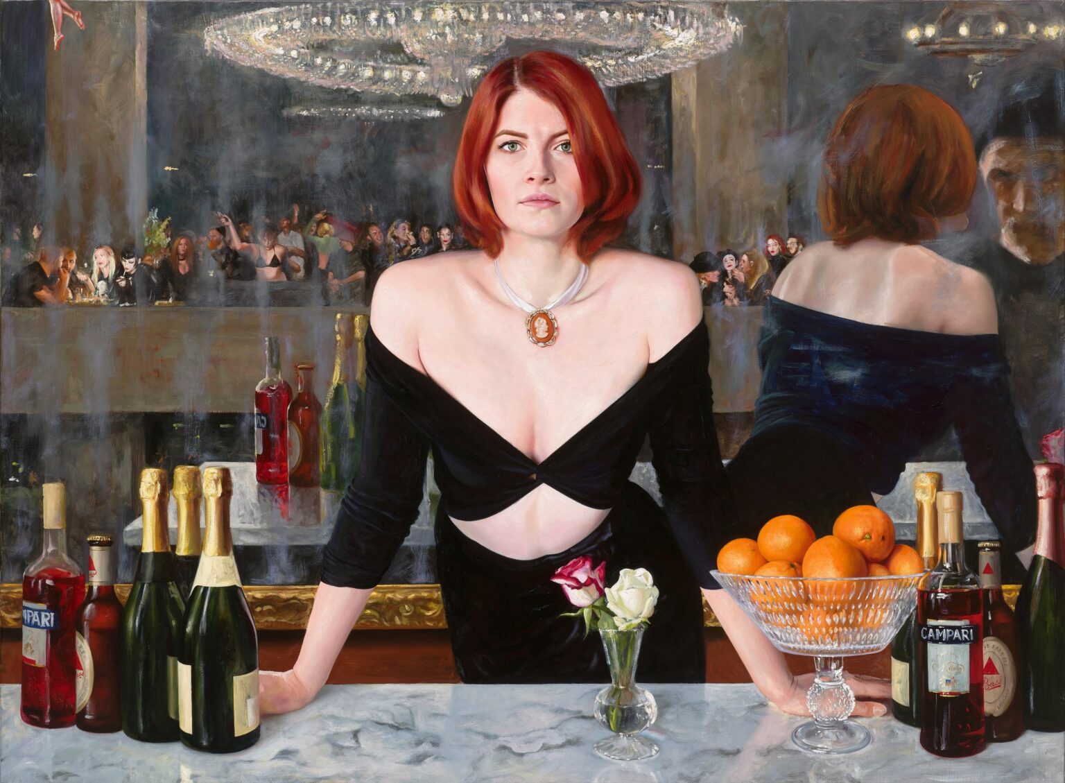 After Manet (Bar Folies Berg&egrave;re) - David Nicholson J&ouml;rg von Bruchhausen, 1. Version
