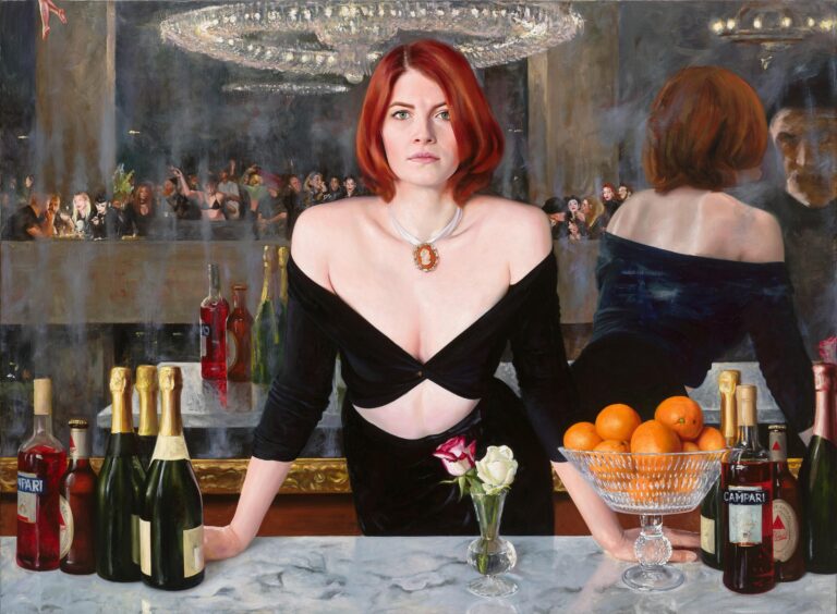 After Manet (Bar Folies Bergère) - David Nicholson Jörg von Bruchhausen, 1. Version