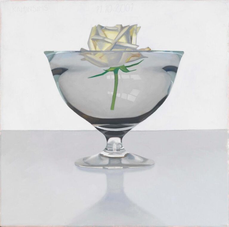 Vitrine mit Rose (Gänserichtschnitte) - Peter Dreher Lea Gryze, Import: jpg, file size: medium (850 x 856 px)