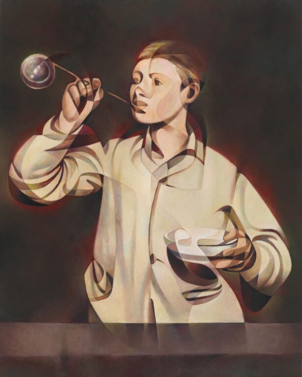 Boy blowing Bubbles (Manet)/Les Bulles de savon (Manet) - René Wirths Lea Gryze