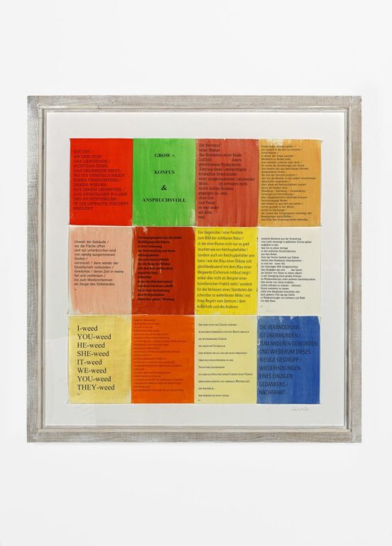 Textarbeit - Lois Weinberger 