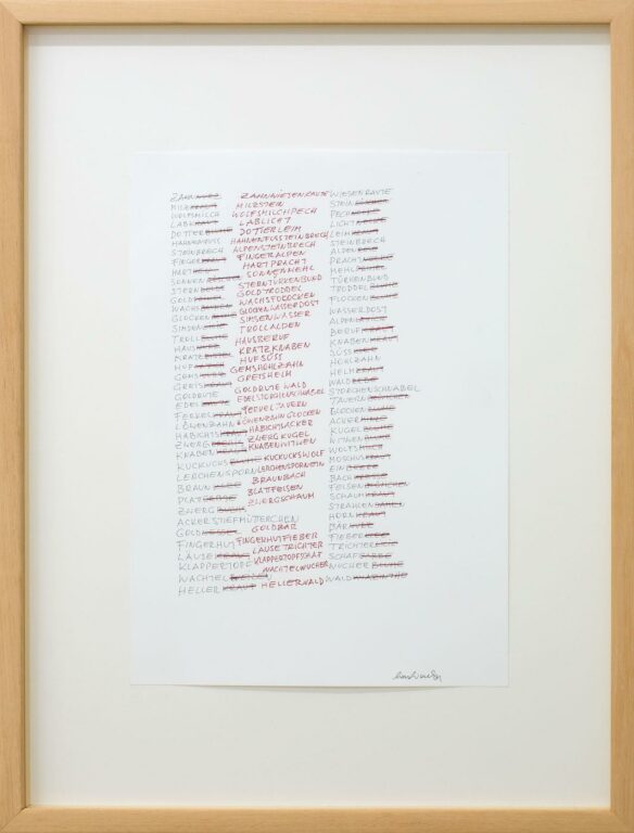Ethymologie - Lois Weinberger 