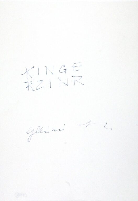 KRINZINGER - Giuseppe Chiari 