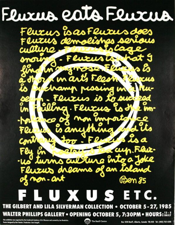 Fluxus eats Fluxus (Designed by Ben Vautier) - Diverse 