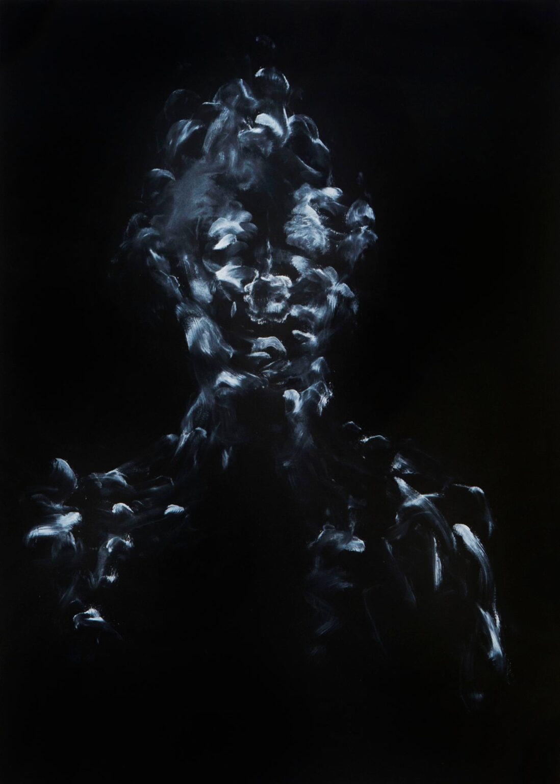Self (white on black) - William Mackrell 