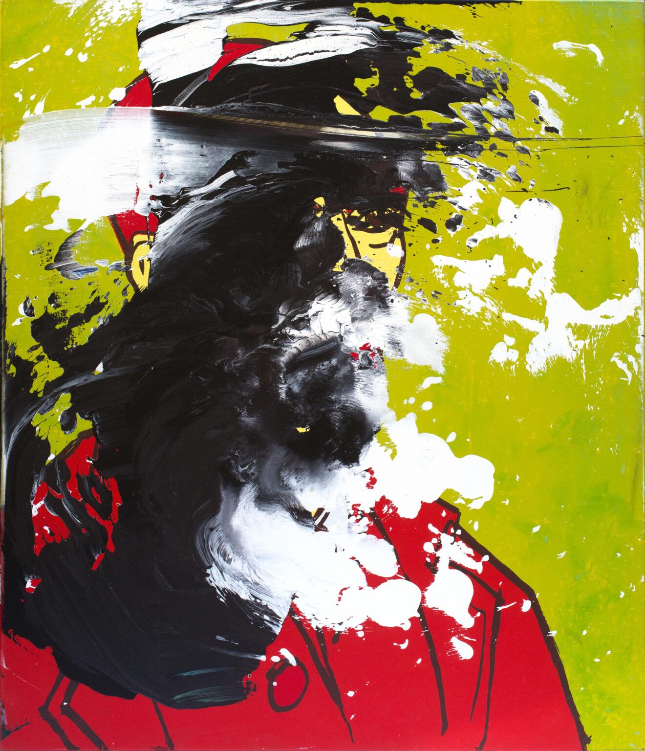 Ohne Titel (Vincent van Gogh Selbstportrait) - Otto Muehl 