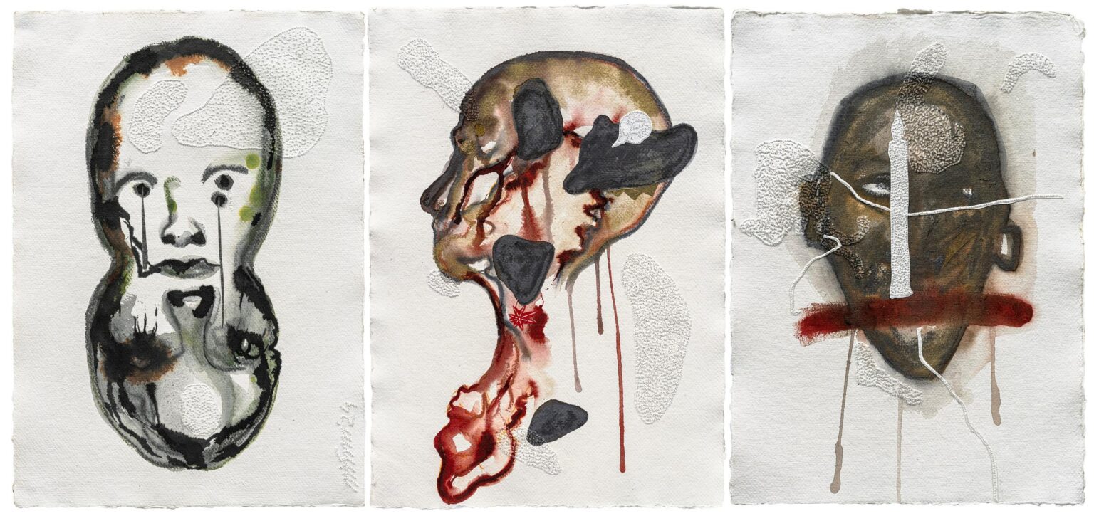 Temporary stranger and the remains of a half friend - Mithu Sen 