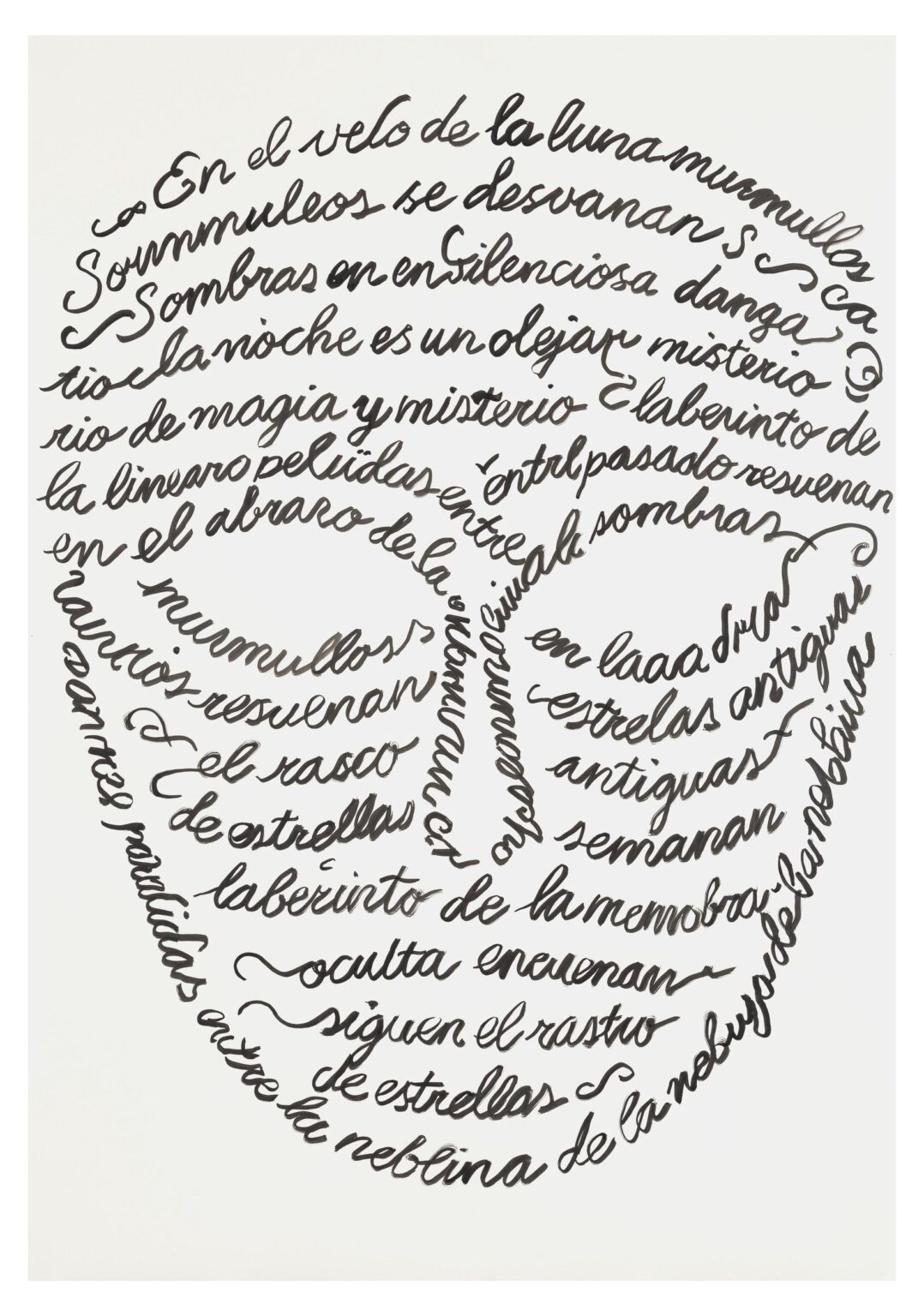 Mask caligrams 01 - Carlos Amorales 