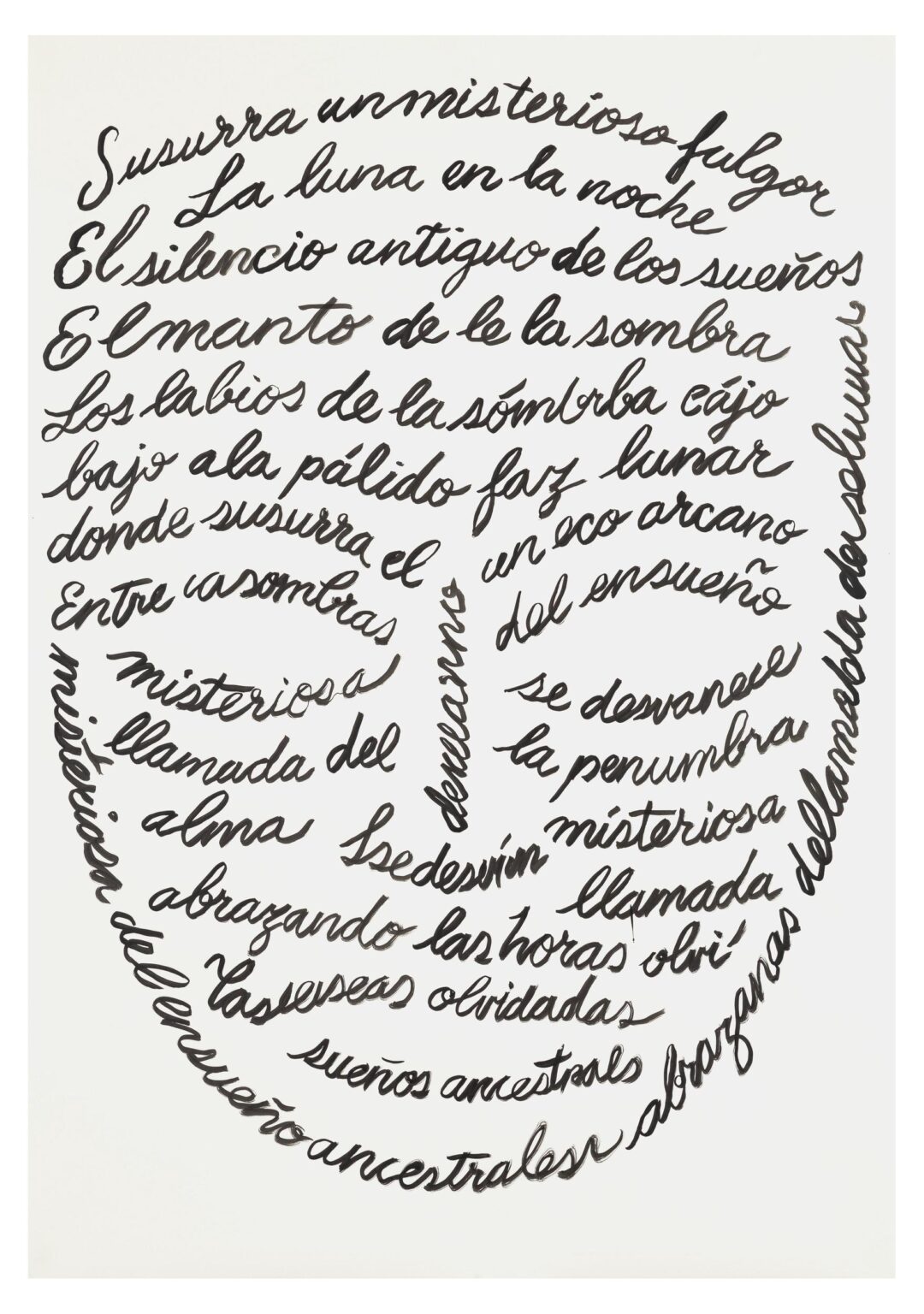 Mask caligrams 05 - Carlos Amorales 