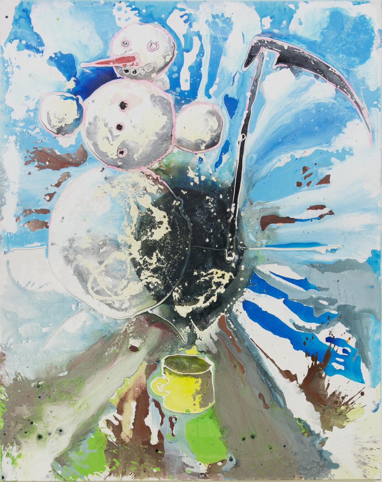 Ohne Titel (Sensenschneemann) - Christian Eisenberger 