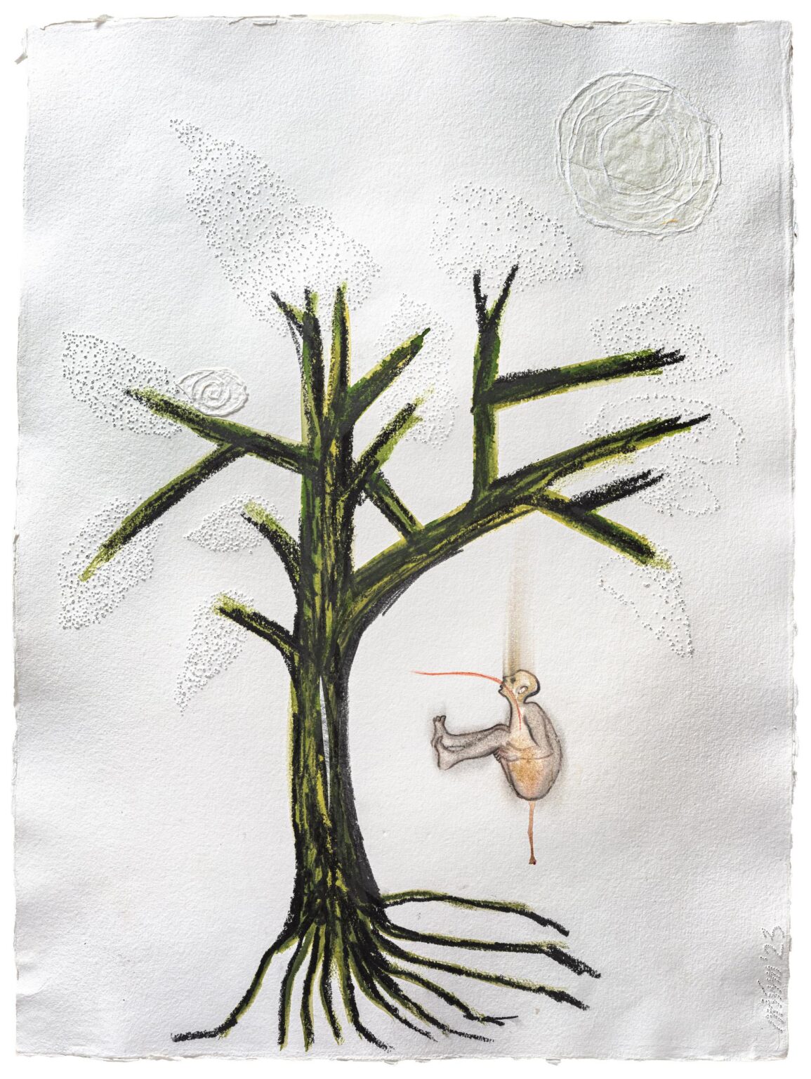 an angel that refuses to fly - Mithu Sen 