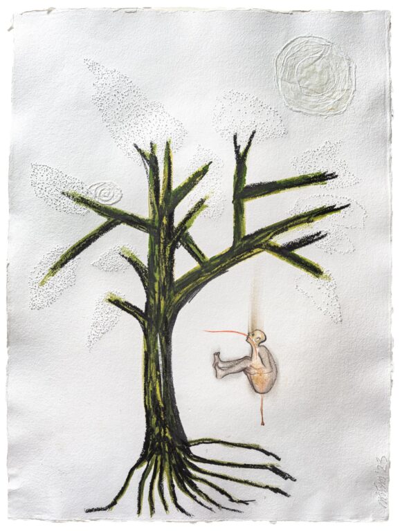 an angel that refuses to fly - Mithu Sen 