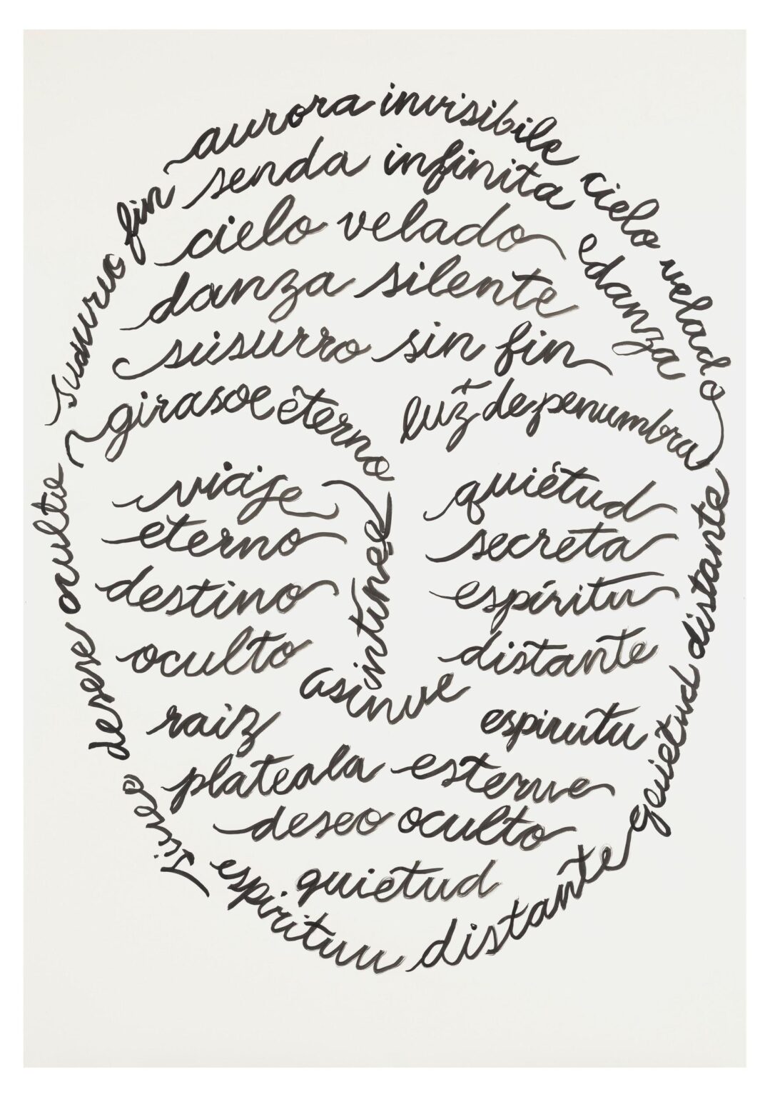 Mask caligrams 02 - Carlos Amorales 