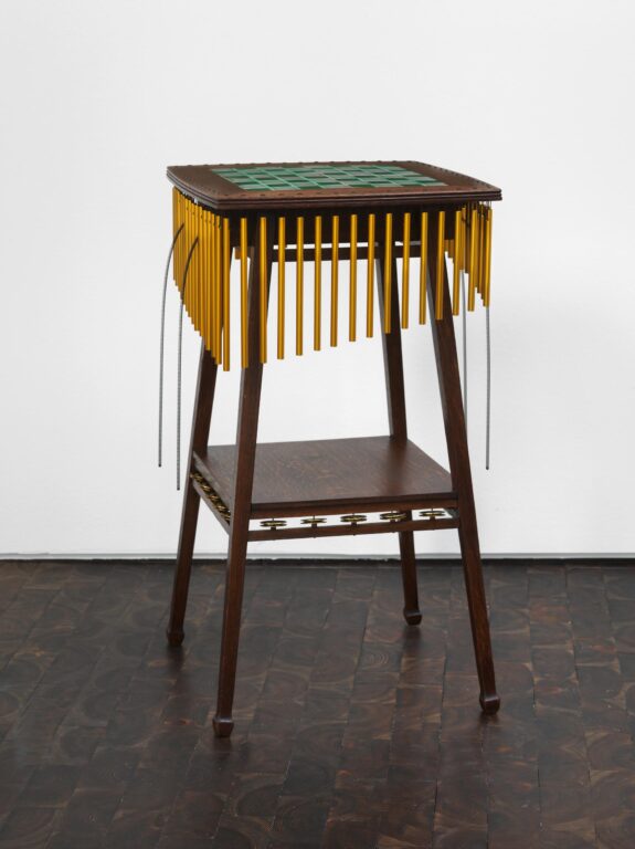 Music Room Darmstadt, Chessboard Table Chimes, Thunder Drum and Tambourines - Nevin Aladağ 