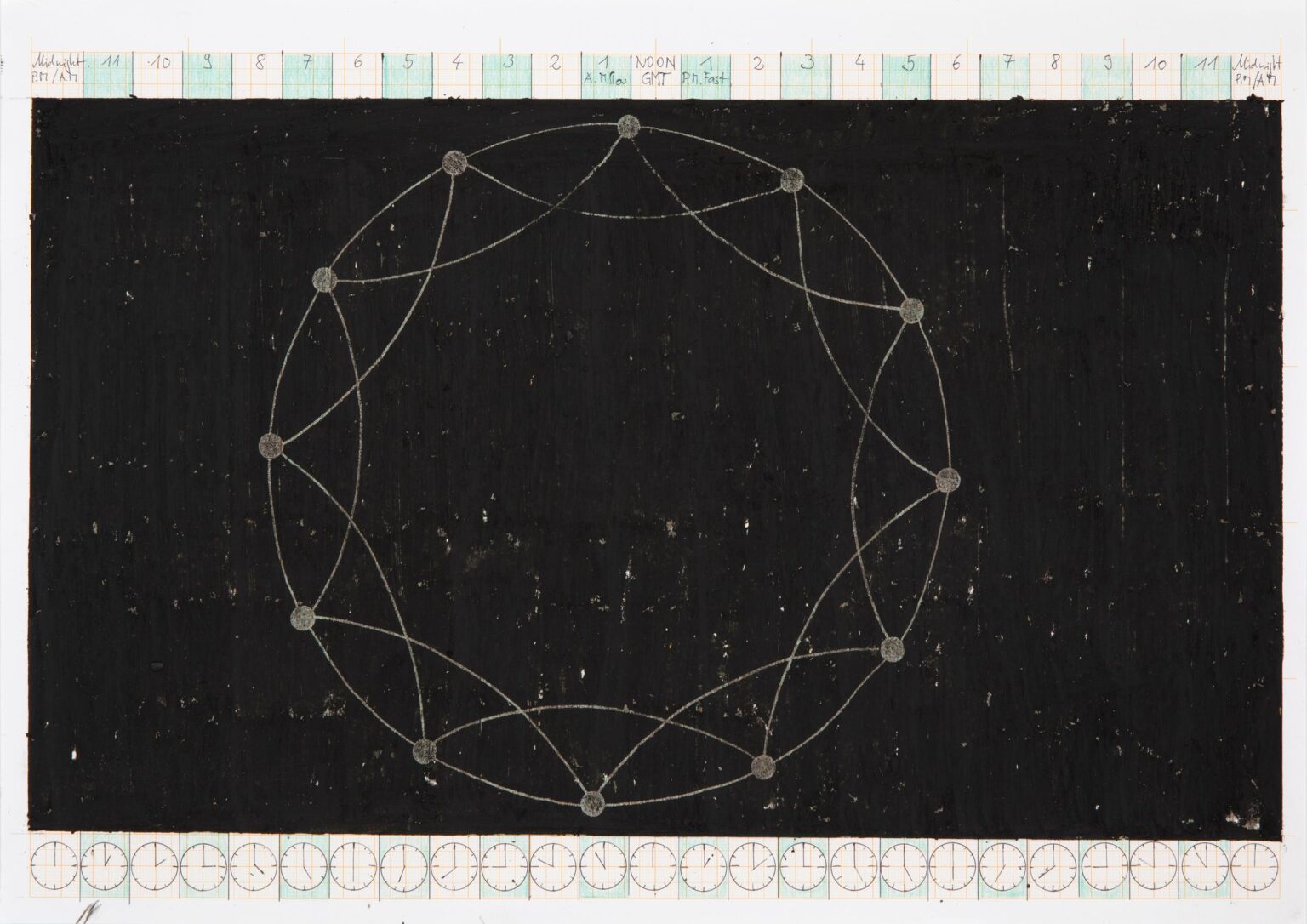 Figur 4.0_a + Zeitzonen + Raster (small world) - Rosmarie Lukasser 