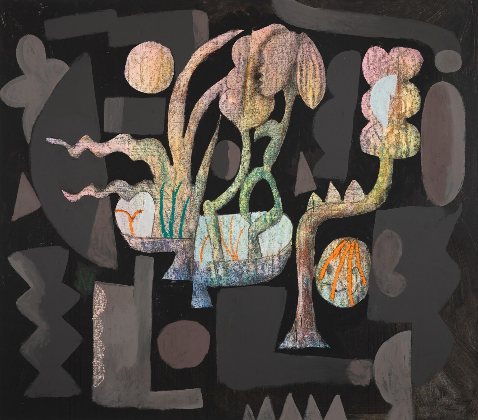 Still life layered - J&oacute;zsef Csat&oacute; 